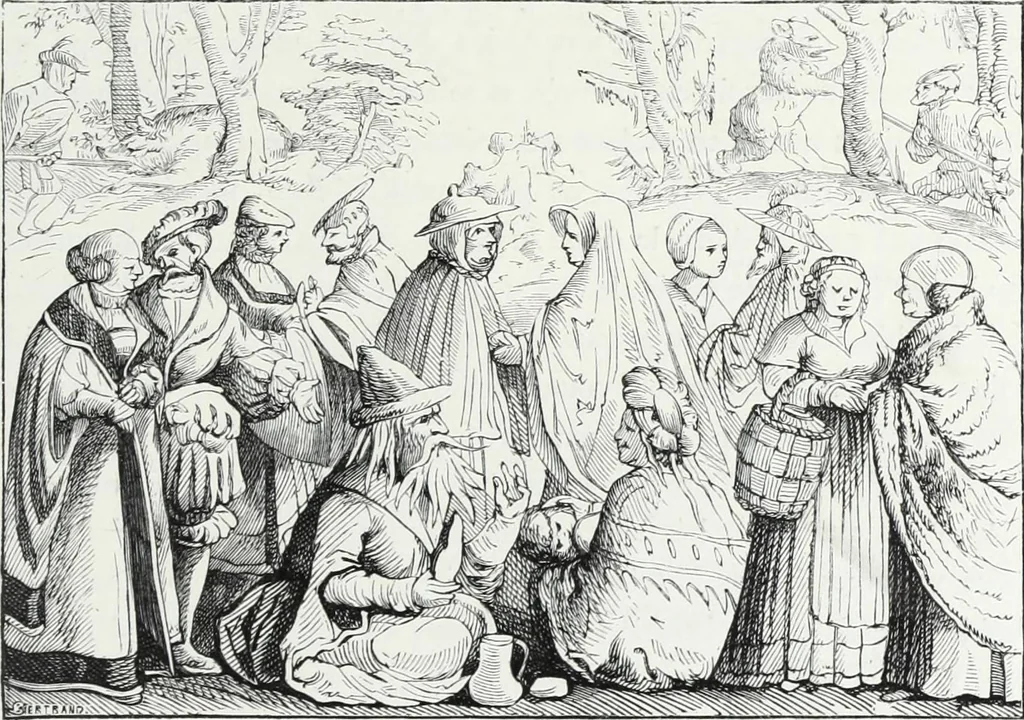 An illustration from Mœurs, usages et costumes au moyen âge et à l'époque de la renaissance, 1872, leaf 532