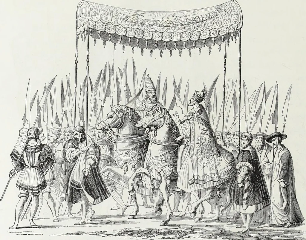 An illustration from Mœurs, usages et costumes au moyen âge et à l'époque de la renaissance, 1872, leaf 565