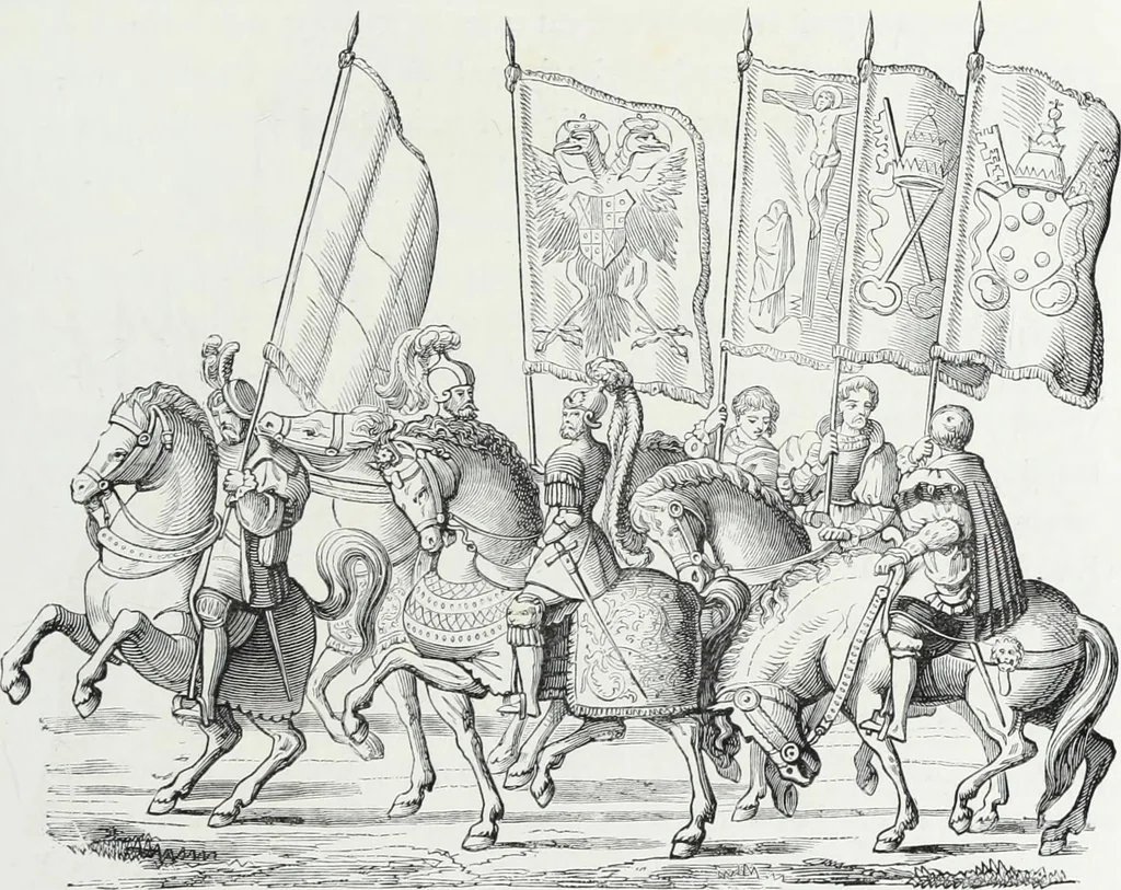 An illustration from Mœurs, usages et costumes au moyen âge et à l'époque de la renaissance, 1872, leaf 566
