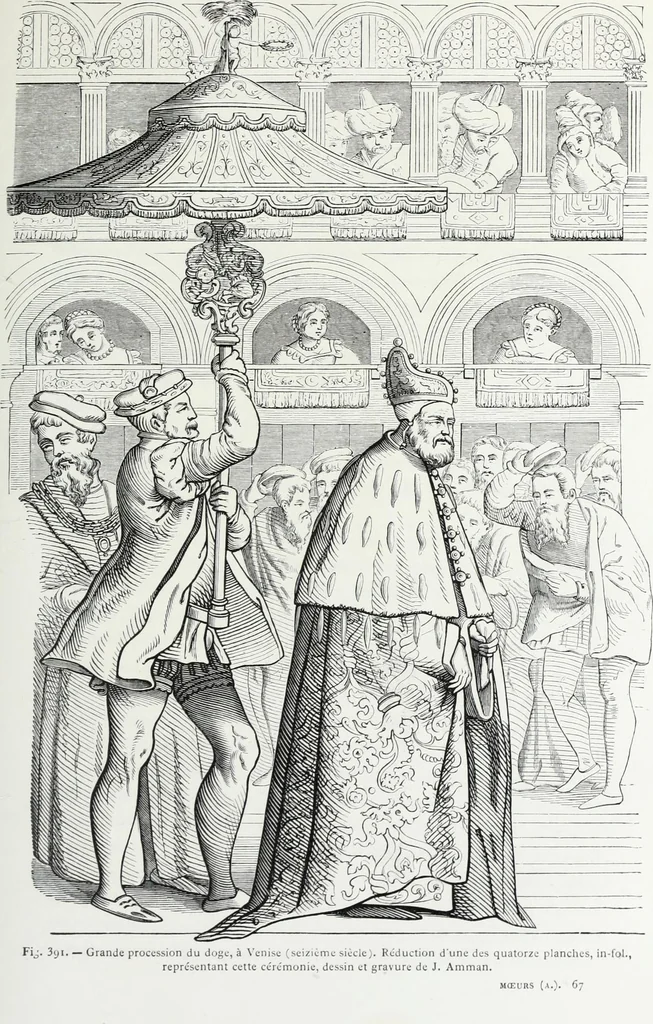 An illustration from Mœurs, usages et costumes au moyen âge et à l'époque de la renaissance, 1872, leaf 568