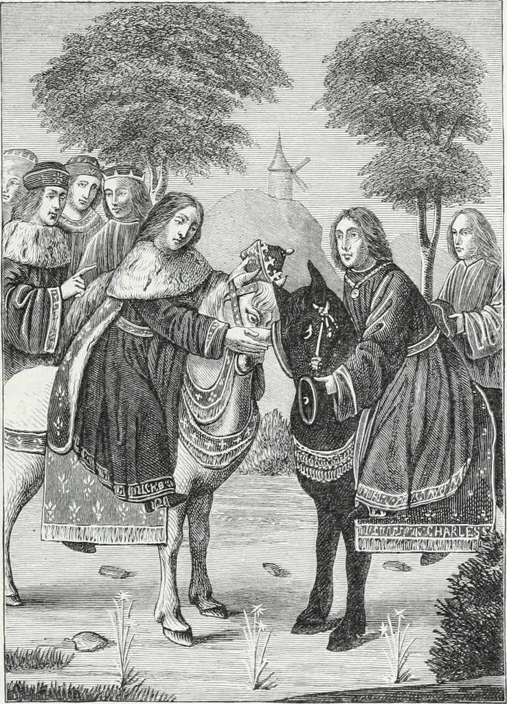 An illustration from Mœurs, usages et costumes au moyen âge et à l'époque de la renaissance, 1872, leaf 580