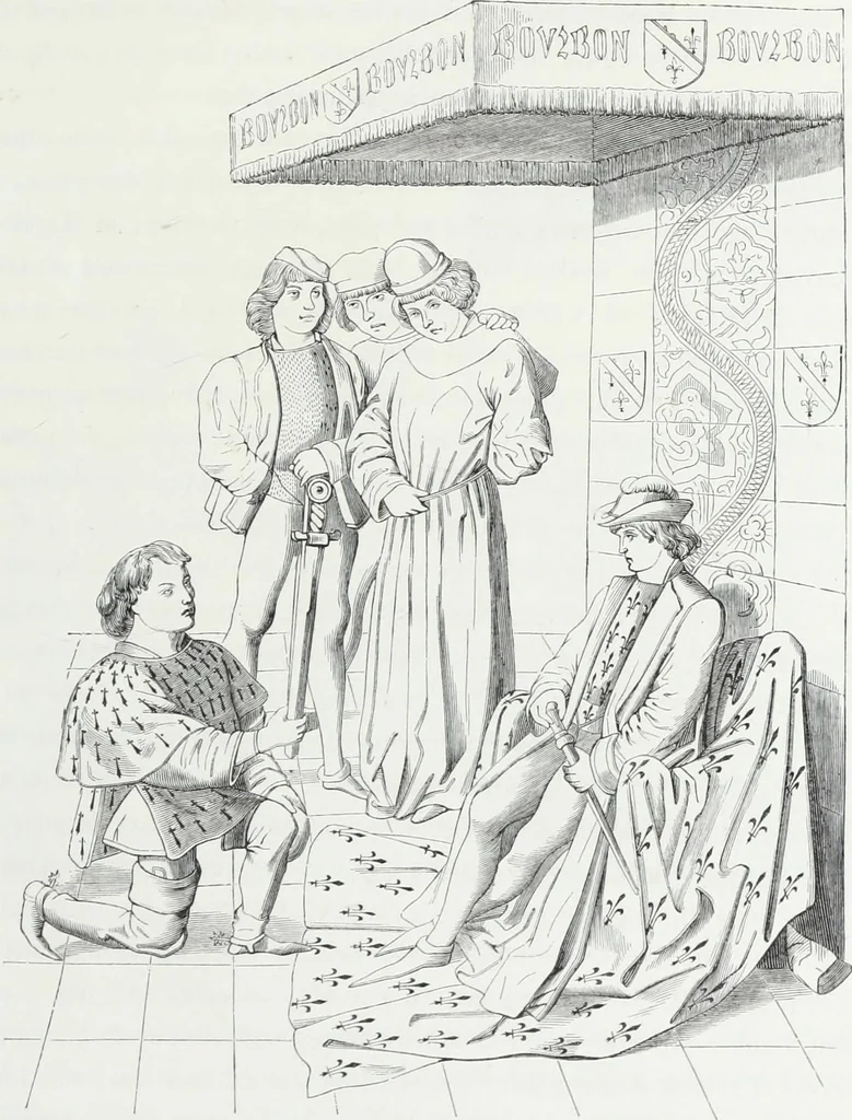 An illustration from Mœurs, usages et costumes au moyen âge et à l'époque de la renaissance, 1872, leaf 584