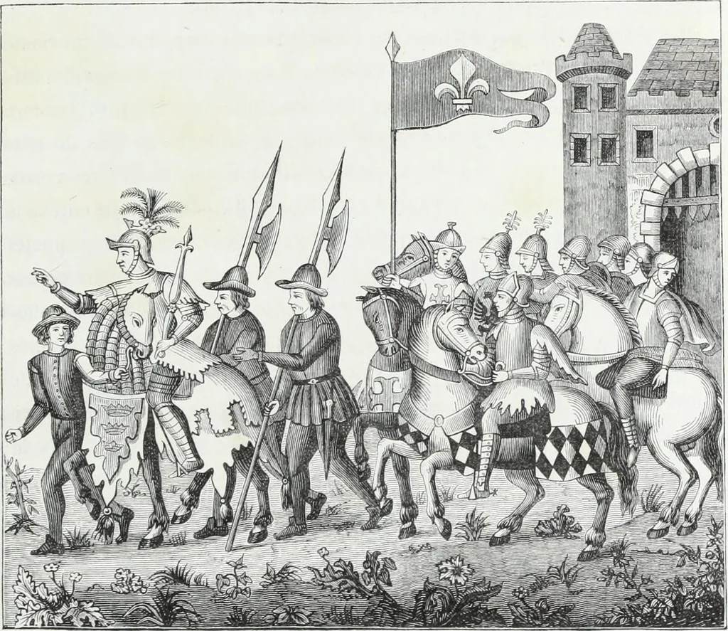 An illustration from Mœurs, usages et costumes au moyen âge et à l'époque de la renaissance, 1872, leaf 586