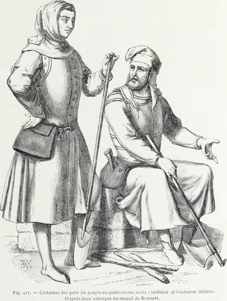 An illustration from Mœurs, usages et costumes au moyen âge et à l'époque de la renaissance, 1872, leaf 612
