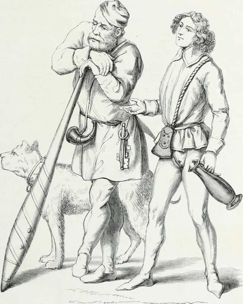 An illustration from Mœurs, usages et costumes au moyen âge et à l'époque de la renaissance, 1872, leaf 614