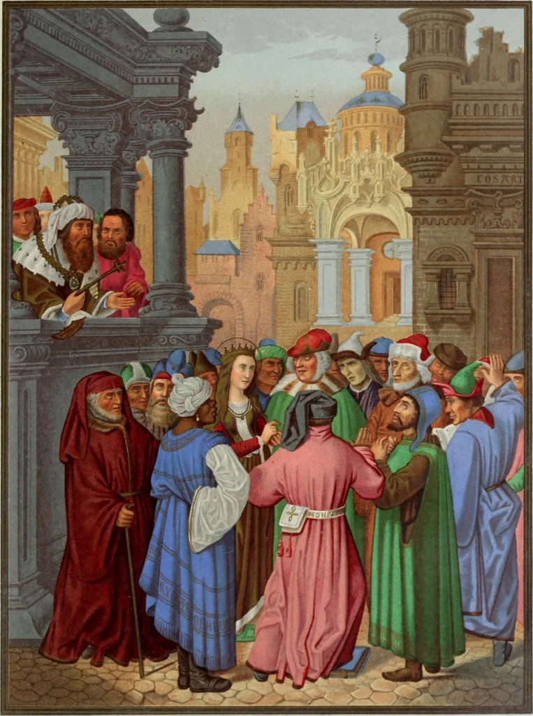An illustration from Mœurs, usages et costumes au moyen âge et à l'époque de la renaissance, 1872, leaf 618