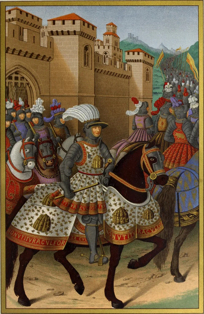 An illustration from Mœurs, usages et costumes au moyen âge et à l'époque de la renaissance, 1872, leaf 62
