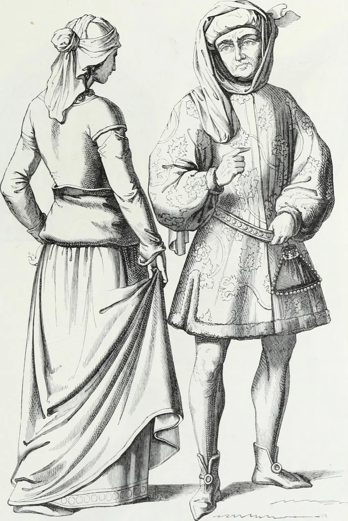 An illustration from Mœurs, usages et costumes au moyen âge et à l'époque de la renaissance, 1872, leaf 634