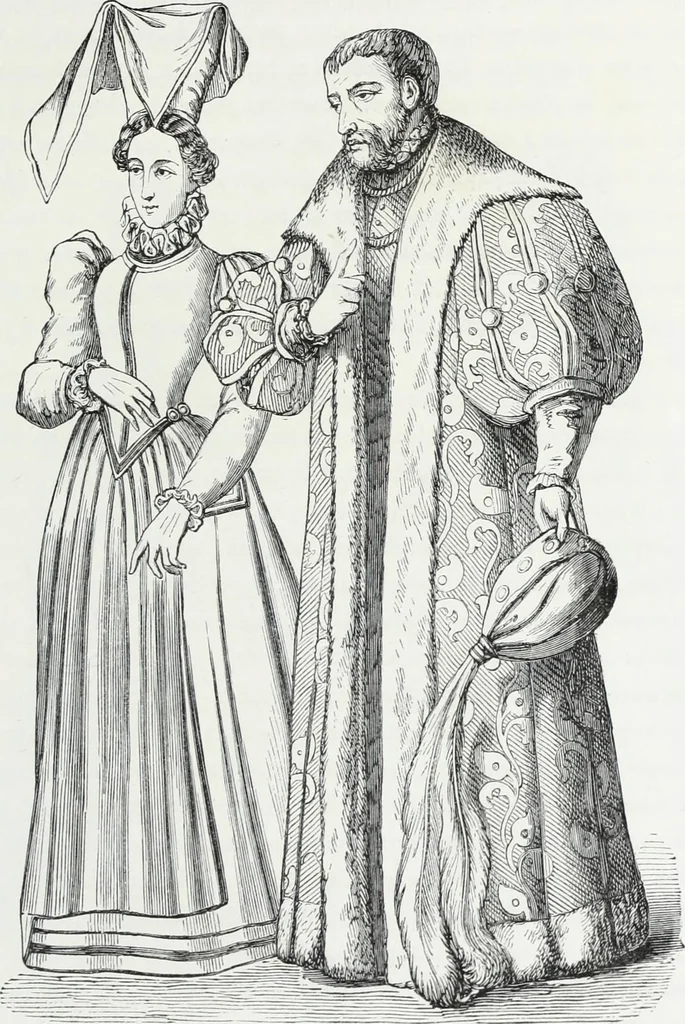 An illustration from Mœurs, usages et costumes au moyen âge et à l'époque de la renaissance, 1872, leaf 640