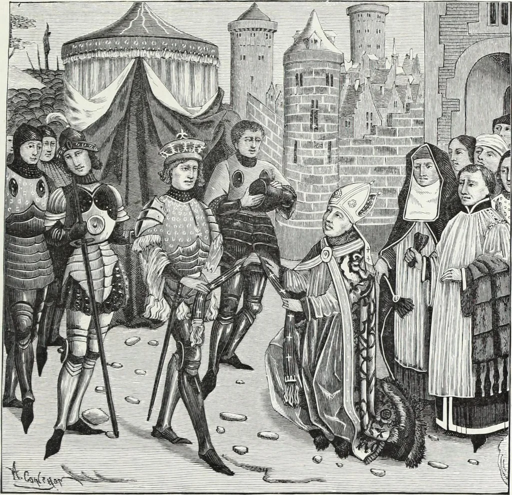 An illustration from Mœurs, usages et costumes au moyen âge et à l'époque de la renaissance, 1872, leaf 80