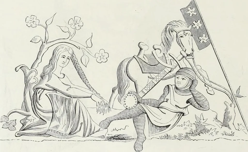 An illustration from Mœurs, usages et costumes au moyen âge et à l'époque de la renaissance, 1872, leaf 89