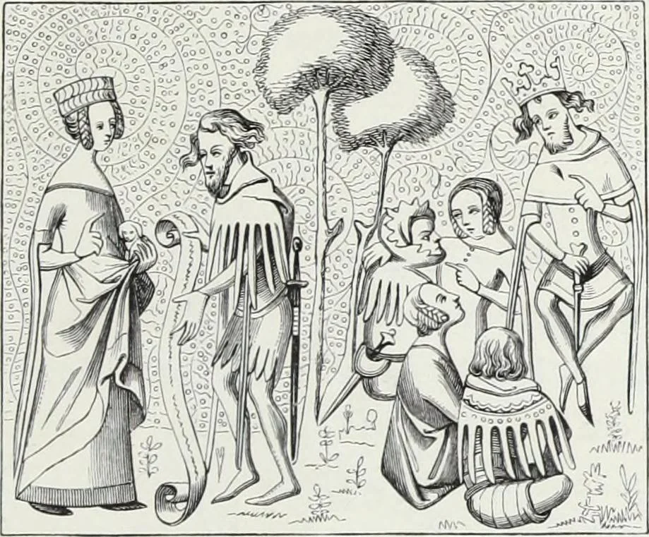 An illustration from Mœurs, usages et costumes au moyen âge et à l'époque de la renaissance, 1872, leaf 90