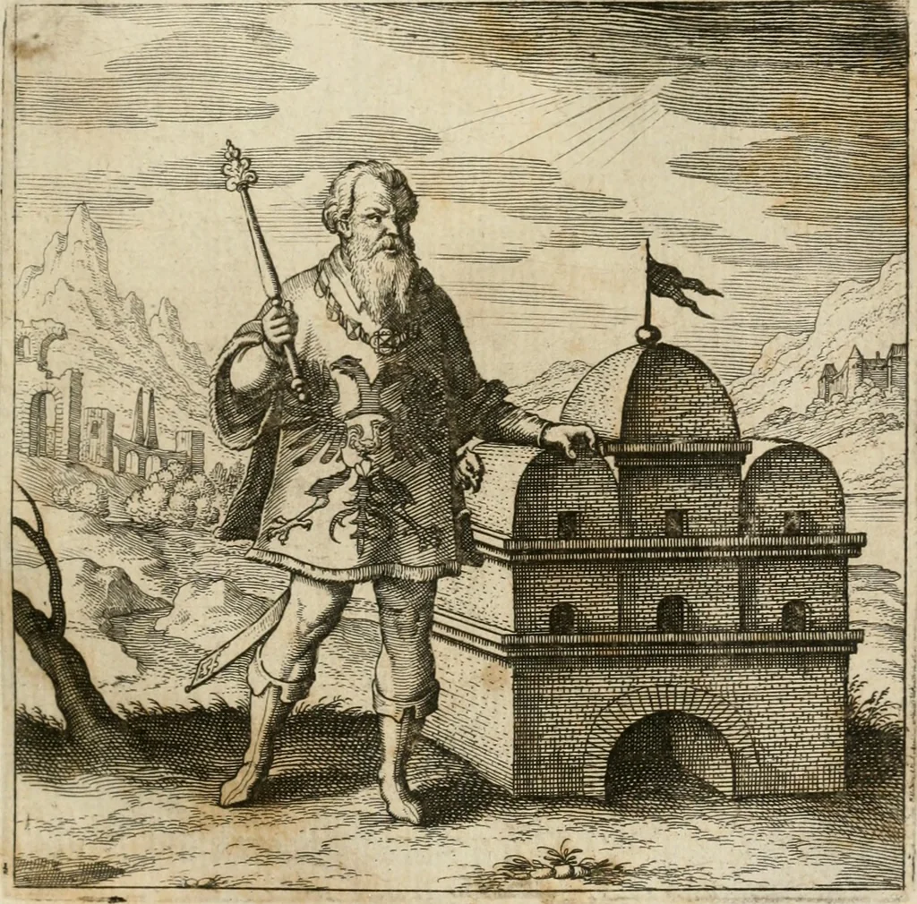 An illustration from Musaeum hermeticum, reformatum et amplificatum : omnes sopho-spagyricae artis discipulos fidelissimè erudiens, quo pacto summa illa veraque lapidis philosophici medicina, qua res omnes qualemcunque defectum patientes, instaurantur, inveniri & haberi queat : continens tractatus chimicos XXI. praestantissimos .., 1678, leaf 354