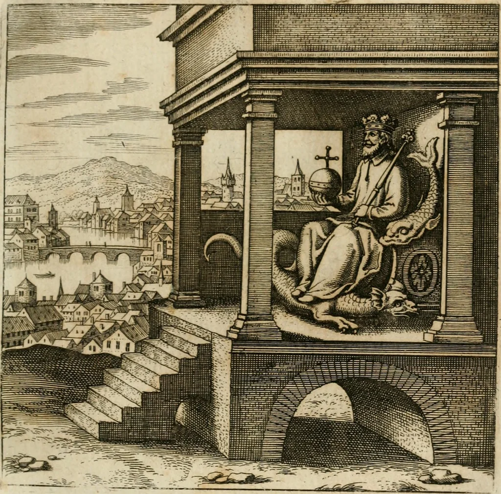 An illustration from Musaeum hermeticum, reformatum et amplificatum : omnes sopho-spagyricae artis discipulos fidelissimè erudiens, quo pacto summa illa veraque lapidis philosophici medicina, qua res omnes qualemcunque defectum patientes, instaurantur, inveniri & haberi queat : continens tractatus chimicos XXI. praestantissimos .., 1678, leaf 376