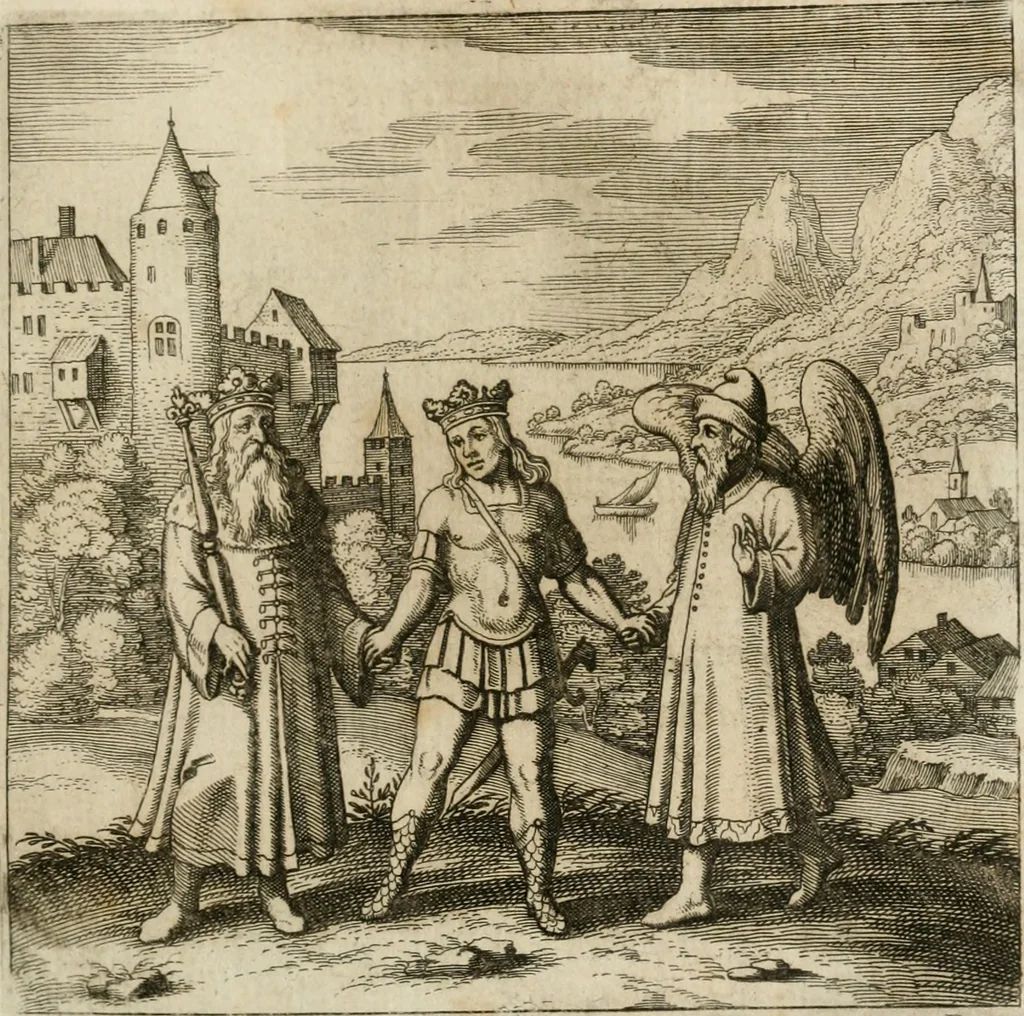 An illustration from Musaeum hermeticum, reformatum et amplificatum : omnes sopho-spagyricae artis discipulos fidelissimè erudiens, quo pacto summa illa veraque lapidis philosophici medicina, qua res omnes qualemcunque defectum patientes, instaurantur, inveniri & haberi queat : continens tractatus chimicos XXI. praestantissimos .., 1678, leaf 380