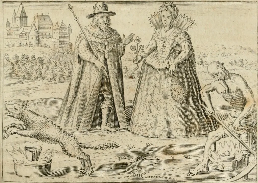 An illustration from Musaeum hermeticum, reformatum et amplificatum : omnes sopho-spagyricae artis discipulos fidelissimè erudiens, quo pacto summa illa veraque lapidis philosophici medicina, qua res omnes qualemcunque defectum patientes, instaurantur, inveniri & haberi queat : continens tractatus chimicos XXI. praestantissimos .., 1678, leaf 410