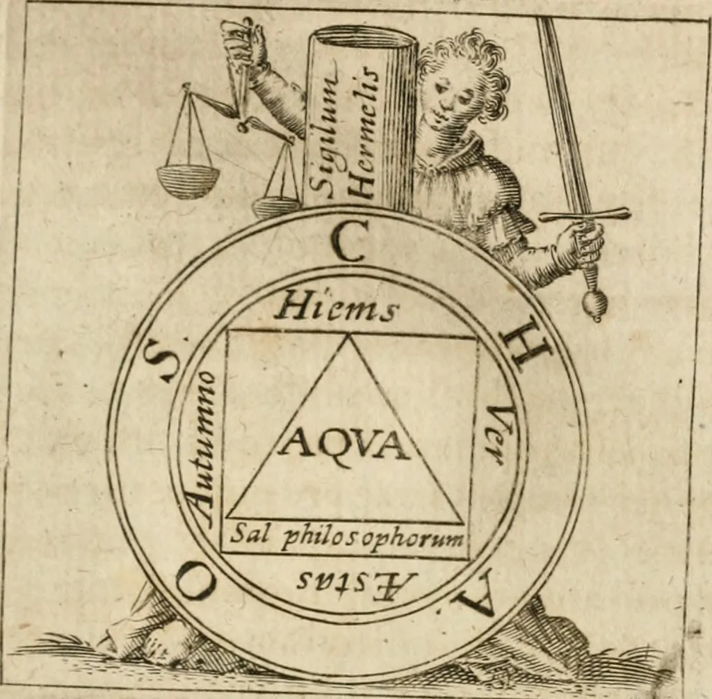 An illustration from Musaeum hermeticum, reformatum et amplificatum : omnes sopho-spagyricae artis discipulos fidelissimè erudiens, quo pacto summa illa veraque lapidis philosophici medicina, qua res omnes qualemcunque defectum patientes, instaurantur, inveniri & haberi queat : continens tractatus chimicos XXI. praestantissimos .., 1678, leaf 424