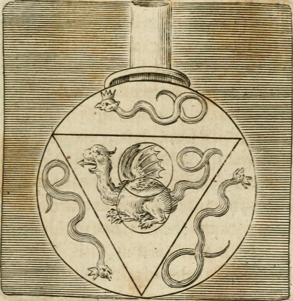 An illustration from Musaeum hermeticum, reformatum et amplificatum : omnes sopho-spagyricae artis discipulos fidelissimè erudiens, quo pacto summa illa veraque lapidis philosophici medicina, qua res omnes qualemcunque defectum patientes, instaurantur, inveniri & haberi queat : continens tractatus chimicos XXI. praestantissimos .., 1678, leaf 442