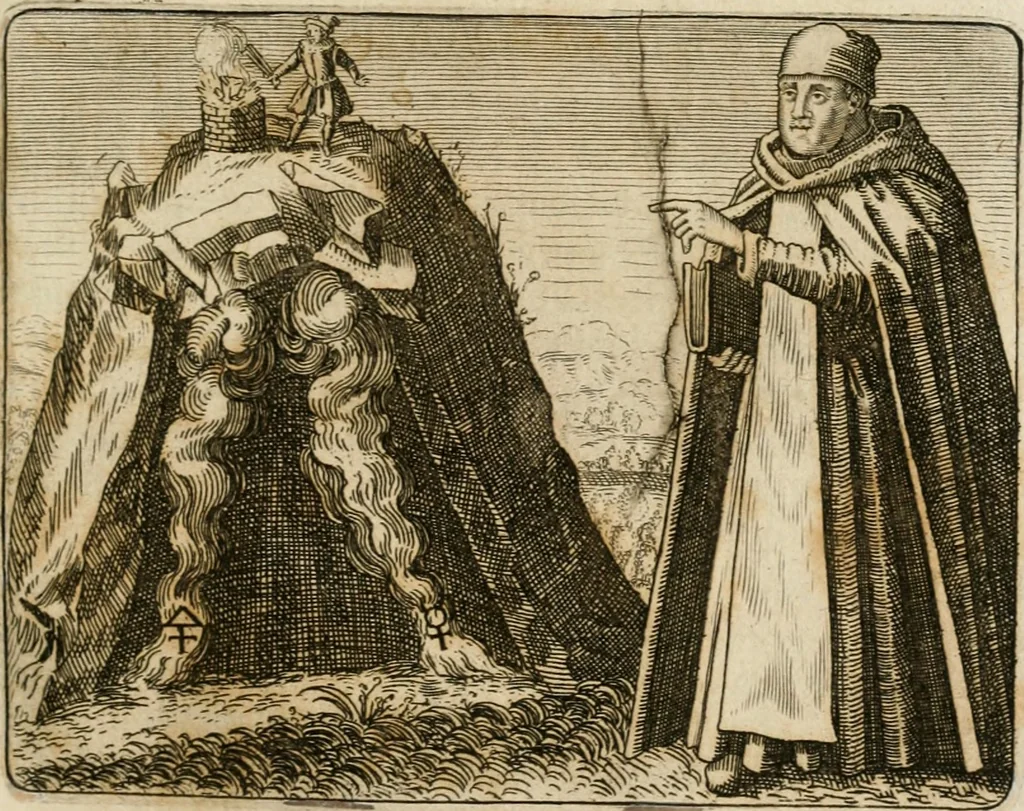 An illustration from Musaeum hermeticum, reformatum et amplificatum : omnes sopho-spagyricae artis discipulos fidelissimè erudiens, quo pacto summa illa veraque lapidis philosophici medicina, qua res omnes qualemcunque defectum patientes, instaurantur, inveniri & haberi queat : continens tractatus chimicos XXI. praestantissimos .., 1678, leaf 550