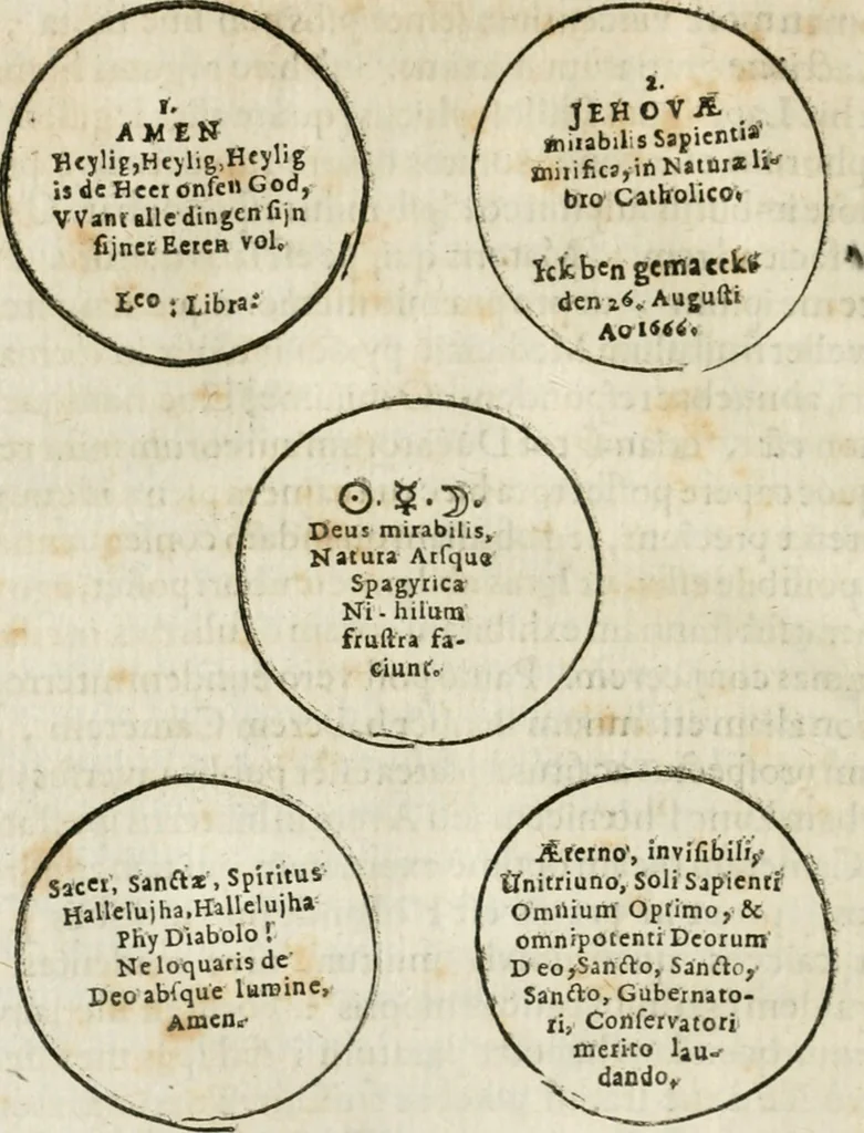 An illustration from Musaeum hermeticum, reformatum et amplificatum : omnes sopho-spagyricae artis discipulos fidelissimè erudiens, quo pacto summa illa veraque lapidis philosophici medicina, qua res omnes qualemcunque defectum patientes, instaurantur, inveniri & haberi queat : continens tractatus chimicos XXI. praestantissimos .., 1678, leaf 853