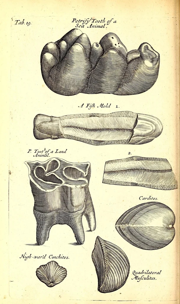 An illustration from Musaeum Regalis Societatis, or, A catalogue & description of the natural and artificial rarities belonging to the Royal Society and preserved at Gresham Colledge, 1694, leaf 496