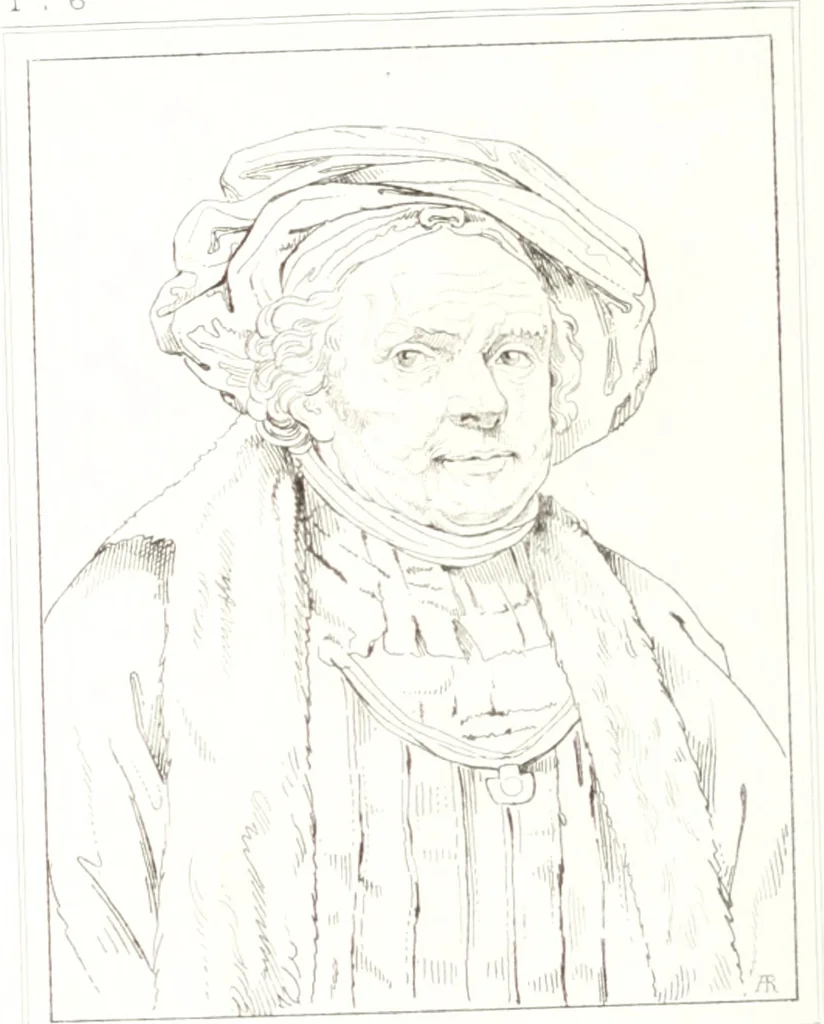 An illustration from Musée de peinture et de sculpture; ou, Recueil des principaux tableaux, statues et bas-reliefs des collections publiques et particulières de l'Europe. Dessiné et gravé à l'eau-forte par Réveil, avec des notices descriptives, critiques et historiques par Louis et Réné Ménard, 1872, leaf 23