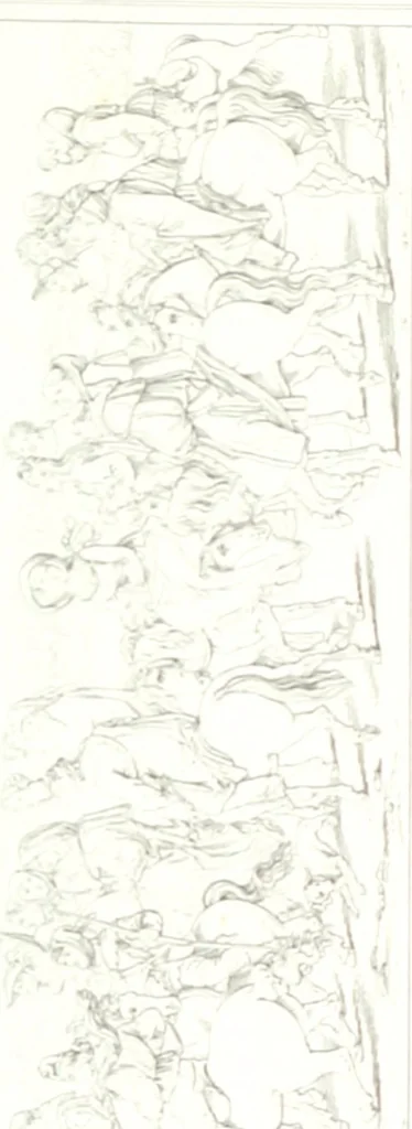 An illustration from Musée de peinture et de sculpture; ou, Recueil des principaux tableaux, statues et bas-reliefs des collections publiques et particulières de l'Europe. Dessiné et gravé à l'eau-forte par Réveil, avec des notices descriptives, critiques et historiques par Louis et Réné Ménard, 1872, leaf 308