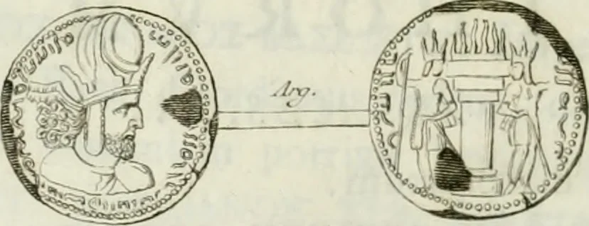 An illustration from Musei Theupoli : antiqua numismata olim collecta a Joanne Dominico Theupolo, 1736, leaf 453