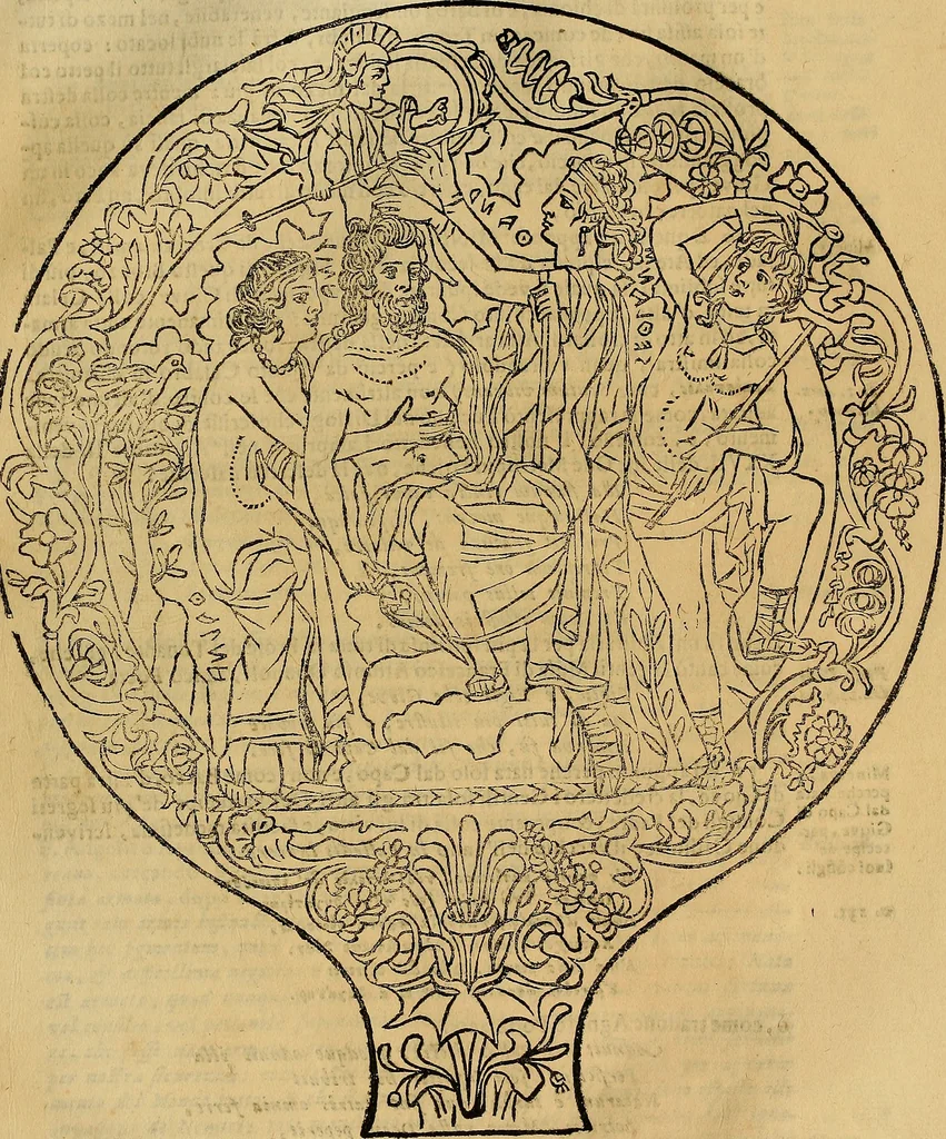 An illustration from Museo Cospiano : annesso a quello del famoso Vlisse Aldrovandi e donato alla sua patria dall' illustrissimo signor Ferdinando Cospi ..., fra' gli Accademici Gelati il Fedele, e principe al presente de' medesimi, 1677, leaf 354