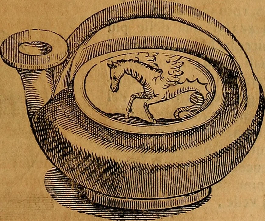 An illustration from Museo Cospiano : annesso a quello del famoso Vlisse Aldrovandi e donato alla sua patria dall' illustrissimo signor Ferdinando Cospi ..., fra' gli Accademici Gelati il Fedele, e principe al presente de' medesimi, 1677, leaf 370