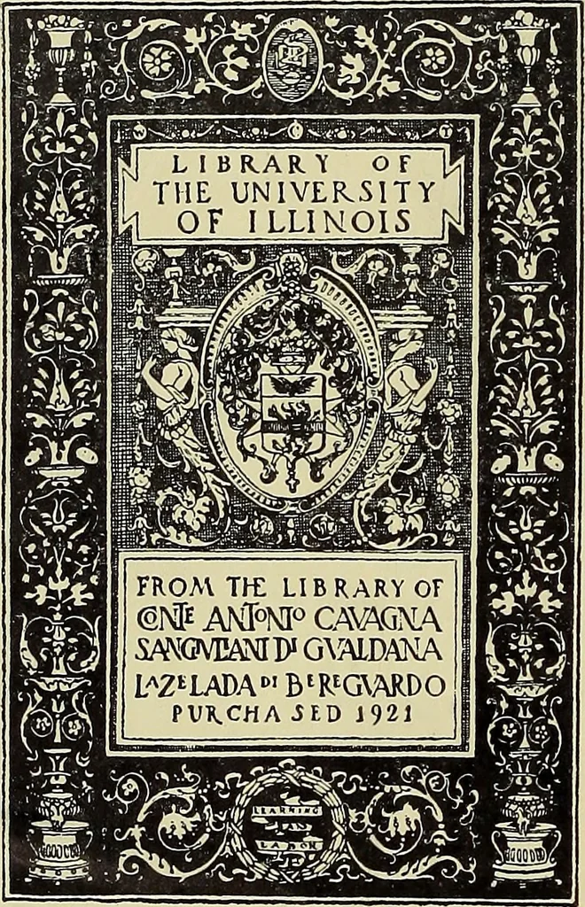 An illustration from Museum Cortonense : in quo vetera monumenta complectuntur anaglypha, thoreumata, gemmae inscalptae insculptaeque quae in Academia etrusca ceterisque nobilium virorum domibus adservantur, in plurimus tabulis aereis distributum, 1750, leaf 1
