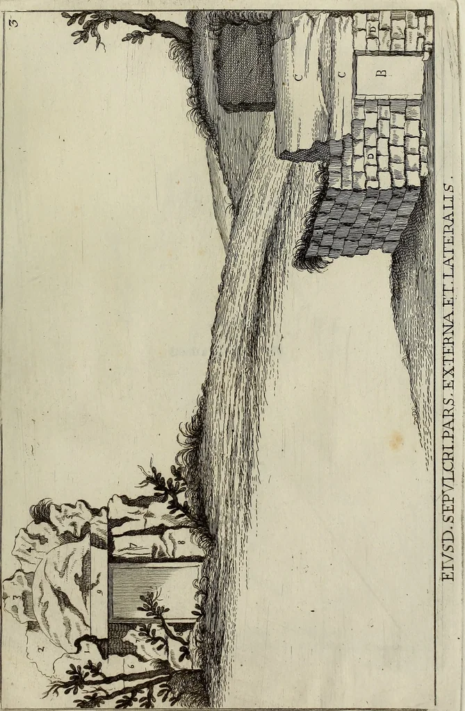 An illustration from Museum Cortonense : in quo vetera monumenta complectuntur anaglypha, thoreumata, gemmae inscalptae insculptaeque quae in Academia etrusca ceterisque nobilium virorum domibus adservantur, in plurimus tabulis aereis distributum, 1750, leaf 152