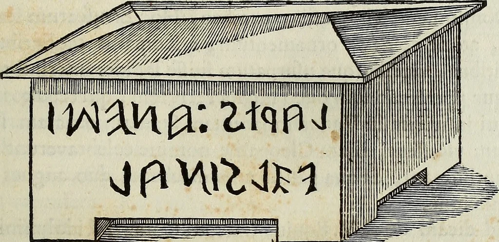 An illustration from Museum Cortonense : in quo vetera monumenta complectuntur anaglypha, thoreumata, gemmae inscalptae insculptaeque quae in Academia etrusca ceterisque nobilium virorum domibus adservantur, in plurimus tabulis aereis distributum, 1750, leaf 16