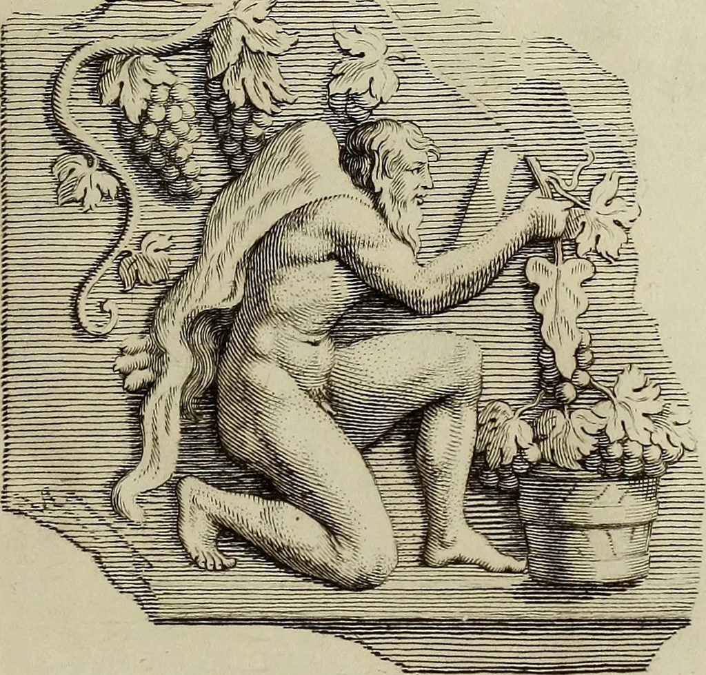 An illustration from Museum Cortonense : in quo vetera monumenta complectuntur anaglypha, thoreumata, gemmae inscalptae insculptaeque quae in Academia etrusca ceterisque nobilium virorum domibus adservantur, in plurimus tabulis aereis distributum, 1750, leaf 166