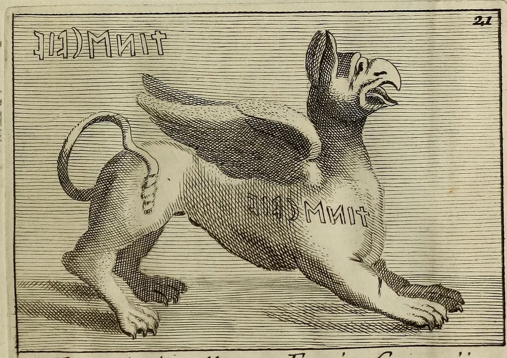 An illustration from Museum Cortonense : in quo vetera monumenta complectuntur anaglypha, thoreumata, gemmae inscalptae insculptaeque quae in Academia etrusca ceterisque nobilium virorum domibus adservantur, in plurimus tabulis aereis distributum, 1750, leaf 188