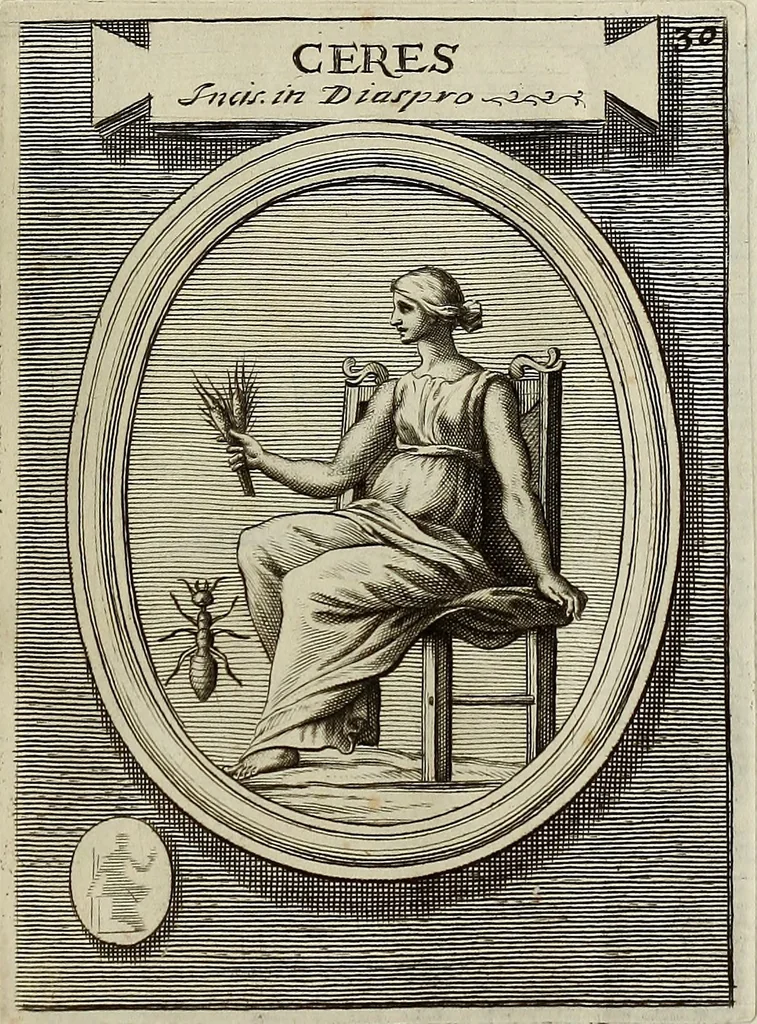 An illustration from Museum Cortonense : in quo vetera monumenta complectuntur anaglypha, thoreumata, gemmae inscalptae insculptaeque quae in Academia etrusca ceterisque nobilium virorum domibus adservantur, in plurimus tabulis aereis distributum, 1750, leaf 206