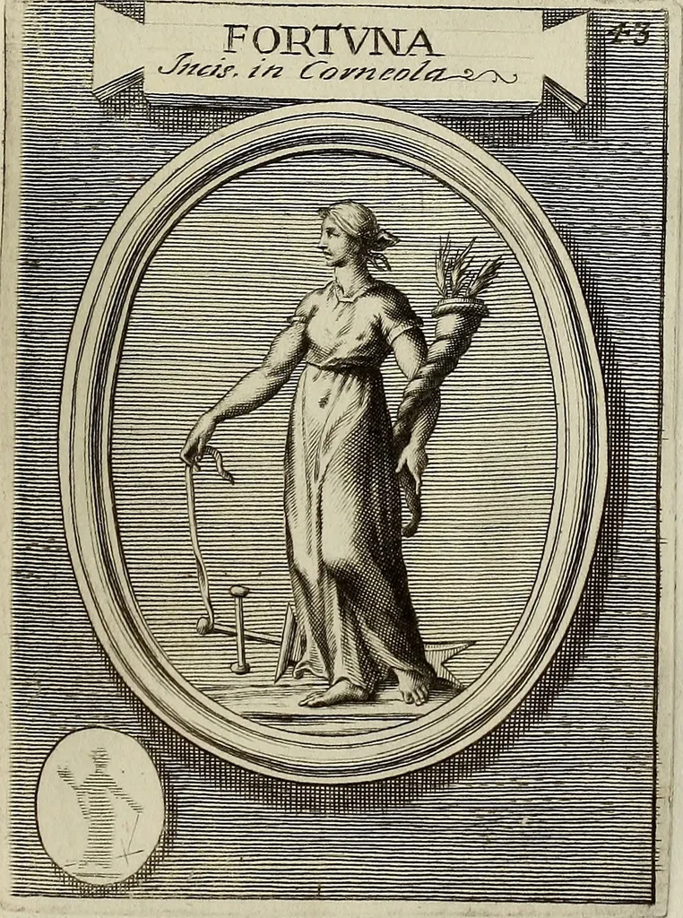 An illustration from Museum Cortonense : in quo vetera monumenta complectuntur anaglypha, thoreumata, gemmae inscalptae insculptaeque quae in Academia etrusca ceterisque nobilium virorum domibus adservantur, in plurimus tabulis aereis distributum, 1750, leaf 232