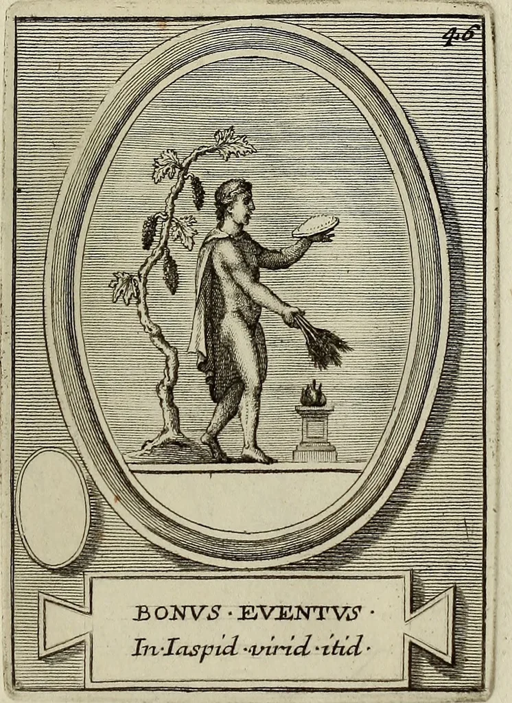 An illustration from Museum Cortonense : in quo vetera monumenta complectuntur anaglypha, thoreumata, gemmae inscalptae insculptaeque quae in Academia etrusca ceterisque nobilium virorum domibus adservantur, in plurimus tabulis aereis distributum, 1750, leaf 238