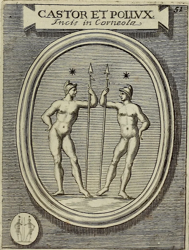 An illustration from Museum Cortonense : in quo vetera monumenta complectuntur anaglypha, thoreumata, gemmae inscalptae insculptaeque quae in Academia etrusca ceterisque nobilium virorum domibus adservantur, in plurimus tabulis aereis distributum, 1750, leaf 248