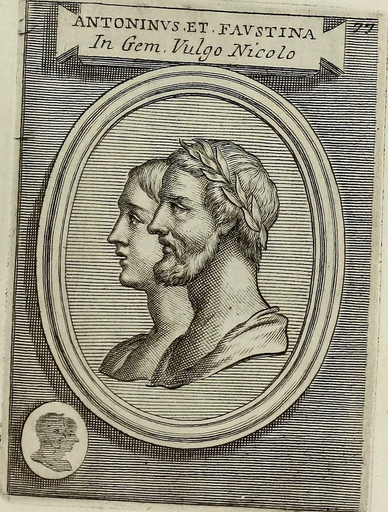 An illustration from Museum Cortonense : in quo vetera monumenta complectuntur anaglypha, thoreumata, gemmae inscalptae insculptaeque quae in Academia etrusca ceterisque nobilium virorum domibus adservantur, in plurimus tabulis aereis distributum, 1750, leaf 300