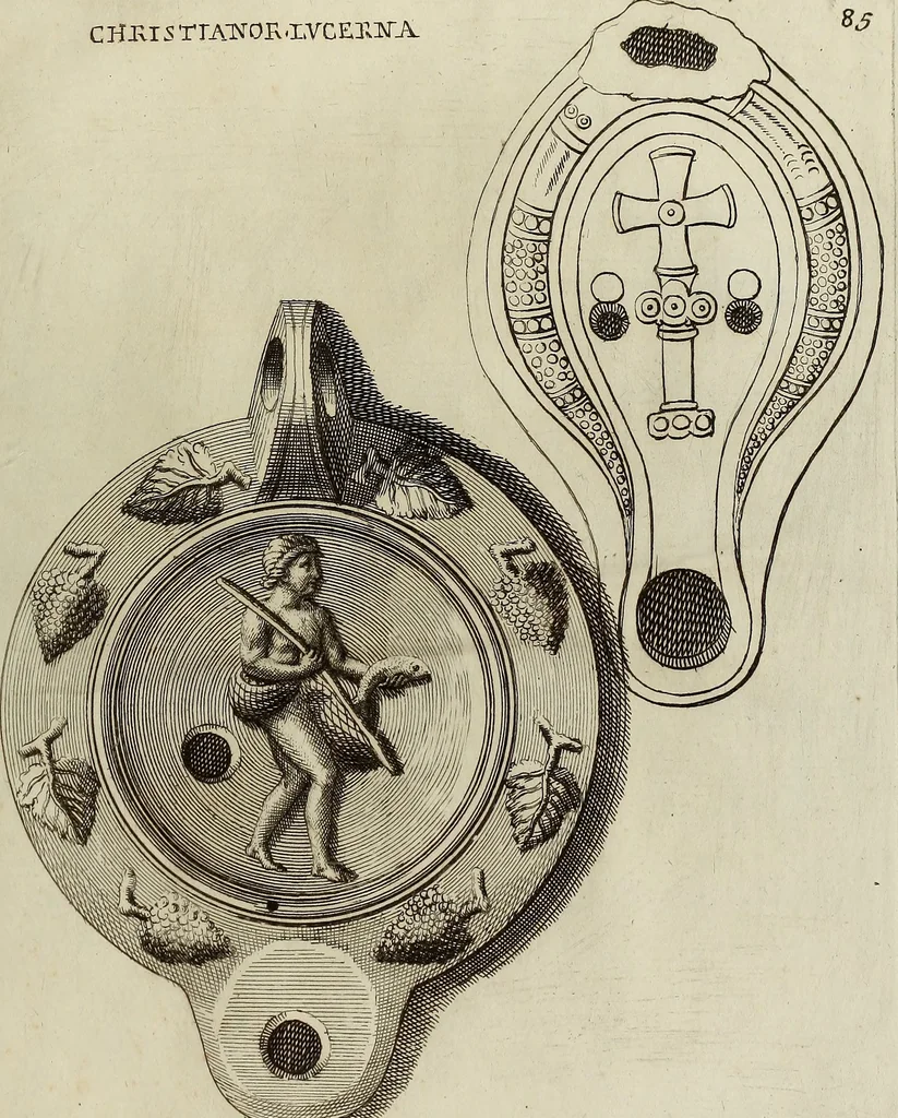 An illustration from Museum Cortonense : in quo vetera monumenta complectuntur anaglypha, thoreumata, gemmae inscalptae insculptaeque quae in Academia etrusca ceterisque nobilium virorum domibus adservantur, in plurimus tabulis aereis distributum, 1750, leaf 312