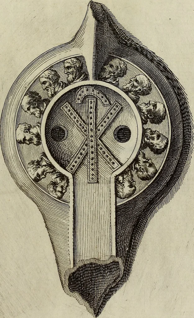 An illustration from Museum Cortonense : in quo vetera monumenta complectuntur anaglypha, thoreumata, gemmae inscalptae insculptaeque quae in Academia etrusca ceterisque nobilium virorum domibus adservantur, in plurimus tabulis aereis distributum, 1750, leaf 316