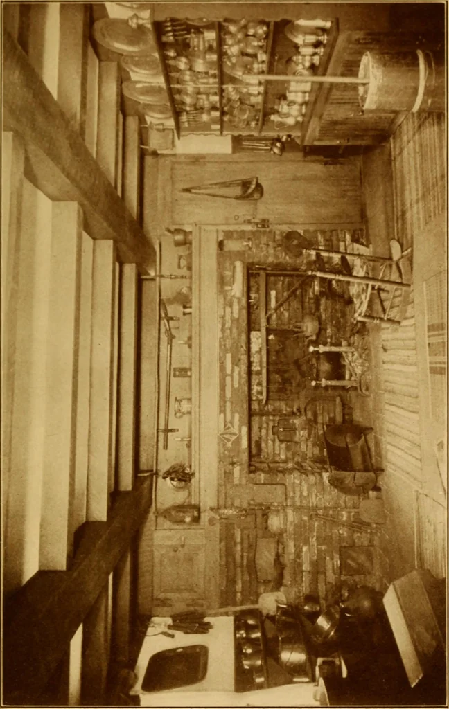 An illustration from The museum, a manual of the housing and care of art collections, by Margaret Talbot Jackson., 1917, leaf 132