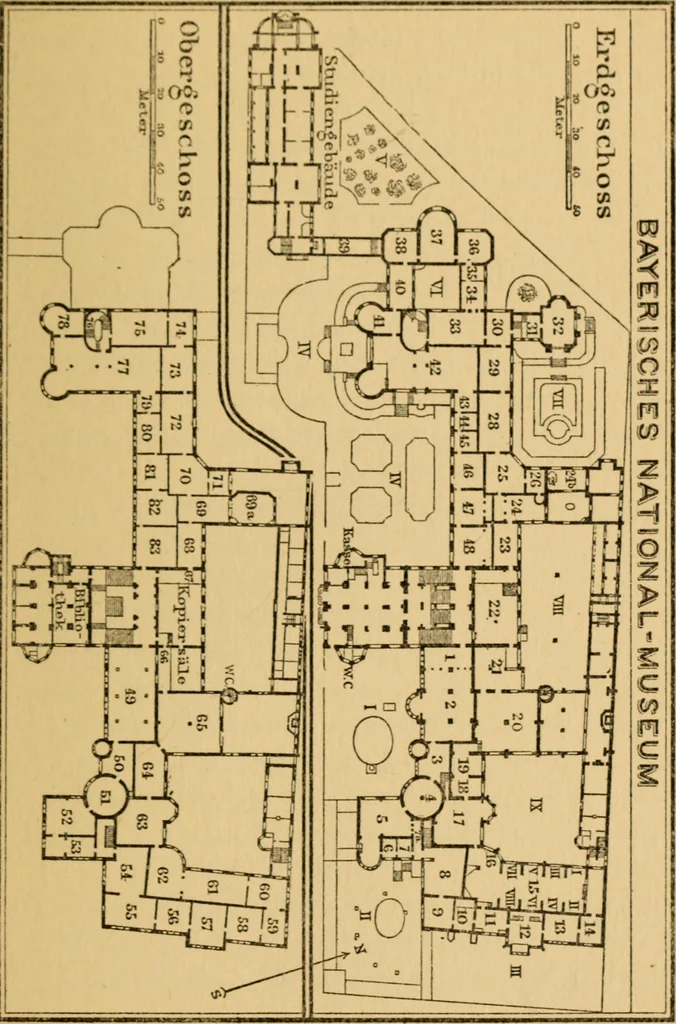 An illustration from The museum, a manual of the housing and care of art collections, by Margaret Talbot Jackson., 1917, leaf 44