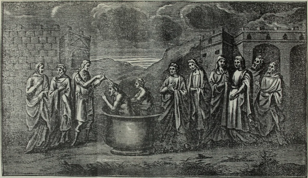 An illustration from Museum italicum, sev Collectio veterum scriptorum ex bibliothecis italicis, eruta a Johanne Mabillon, & Michaele Germain, 1687, leaf 104