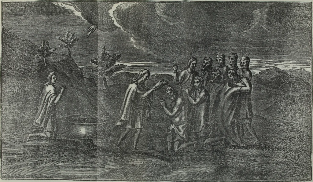 An illustration from Museum italicum, sev Collectio veterum scriptorum ex bibliothecis italicis, eruta a Johanne Mabillon, & Michaele Germain, 1687, leaf 108