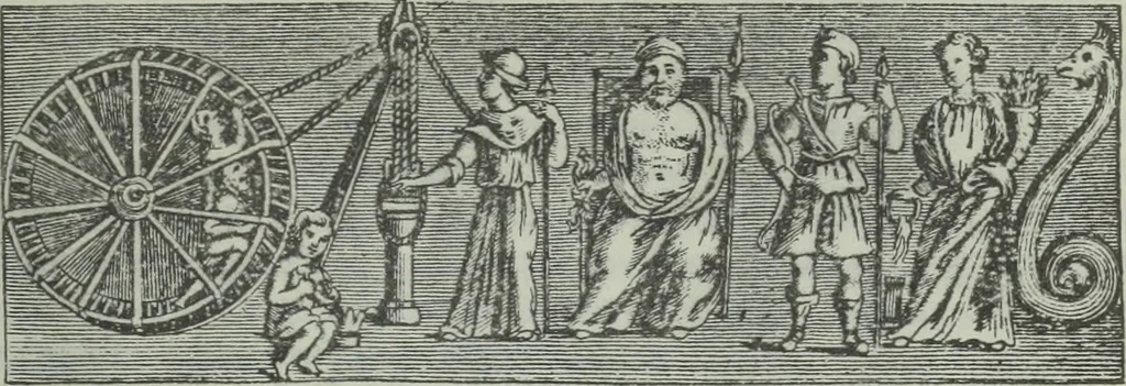 An illustration from Museum italicum, sev Collectio veterum scriptorum ex bibliothecis italicis, eruta a Johanne Mabillon, & Michaele Germain, 1687, leaf 138