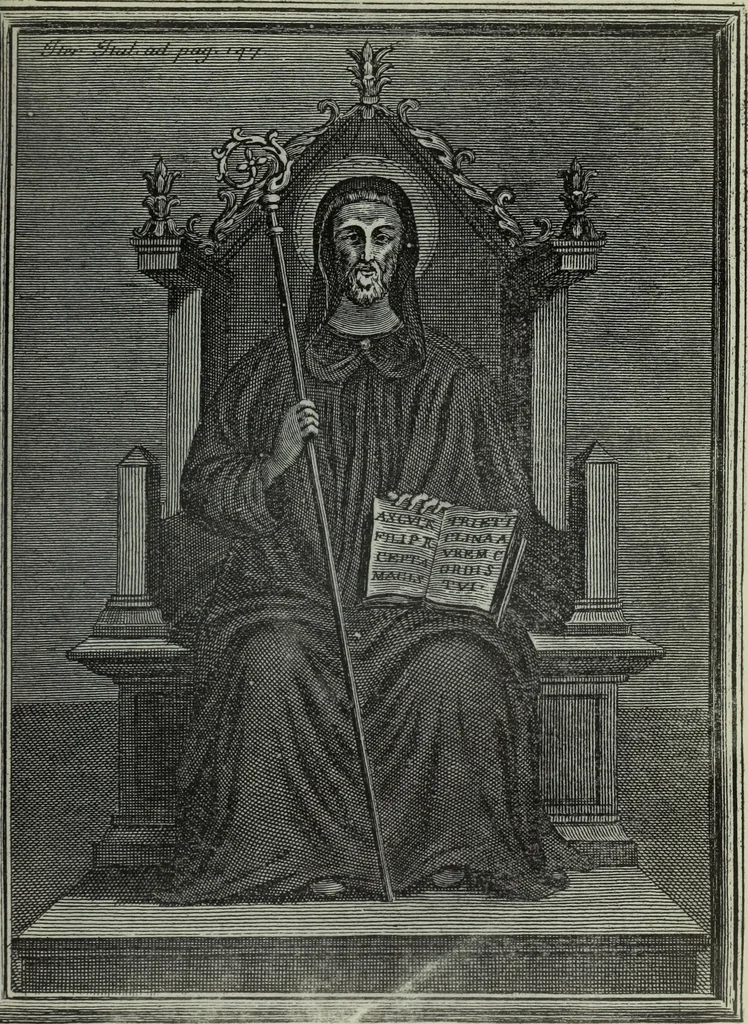 An illustration from Museum italicum, sev Collectio veterum scriptorum ex bibliothecis italicis, eruta a Johanne Mabillon, & Michaele Germain, 1687, leaf 186