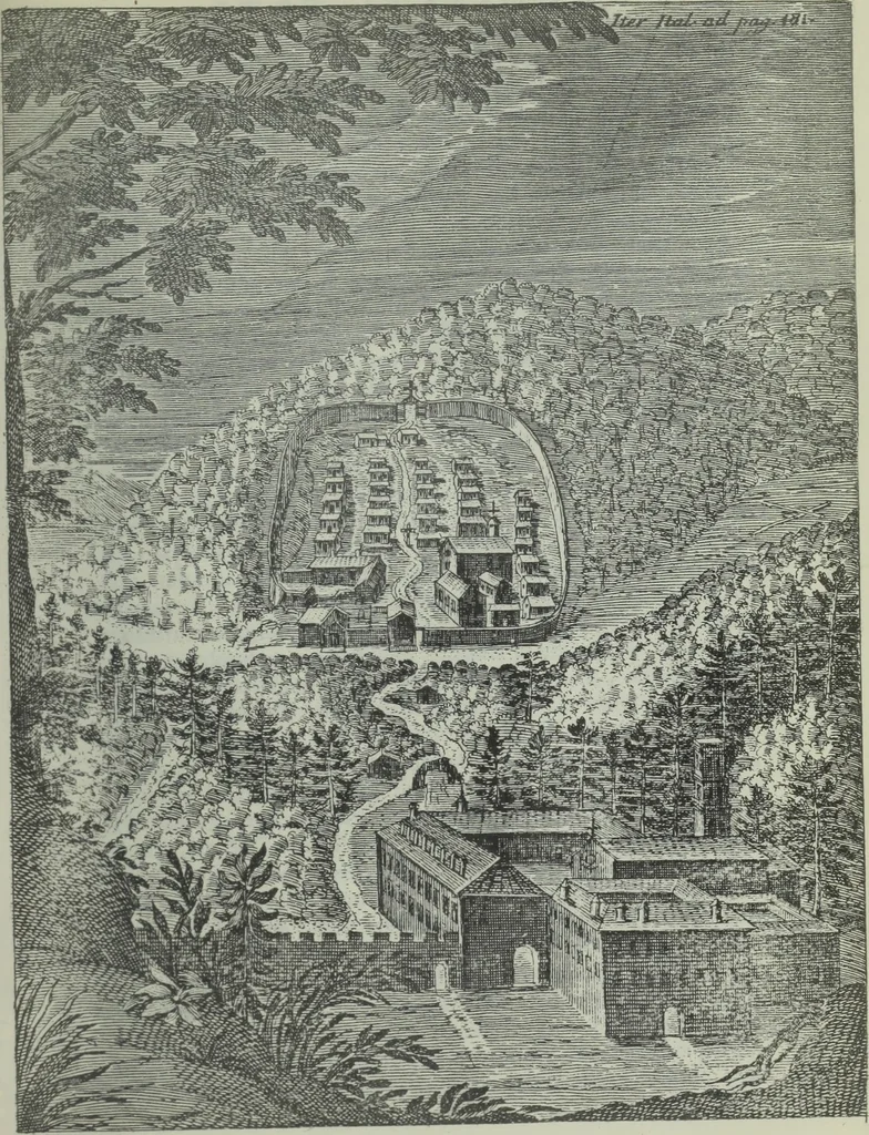 An illustration from Museum italicum, sev Collectio veterum scriptorum ex bibliothecis italicis, eruta a Johanne Mabillon, & Michaele Germain, 1687, leaf 224
