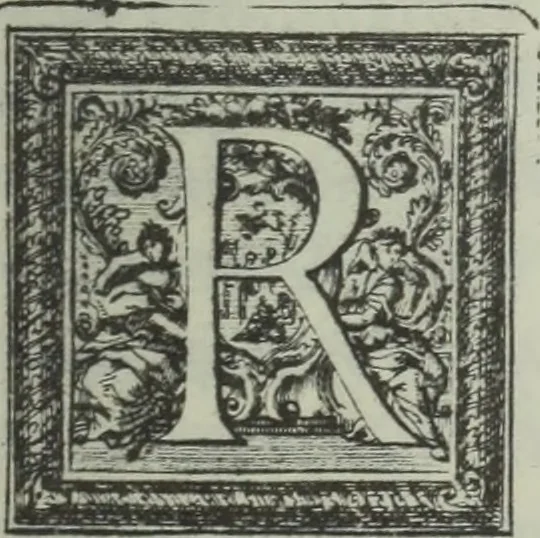 An illustration from Museum italicum, sev Collectio veterum scriptorum ex bibliothecis italicis, eruta a Johanne Mabillon, & Michaele Germain, 1687, leaf 8